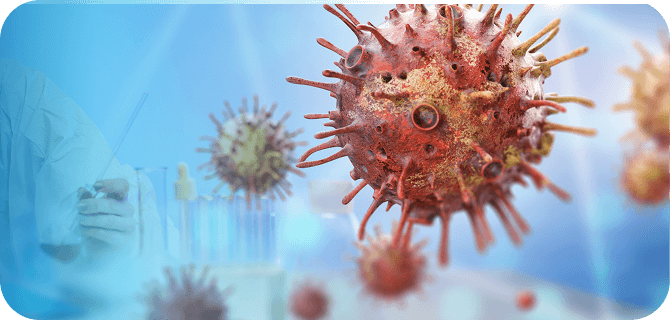 Фон с микробами